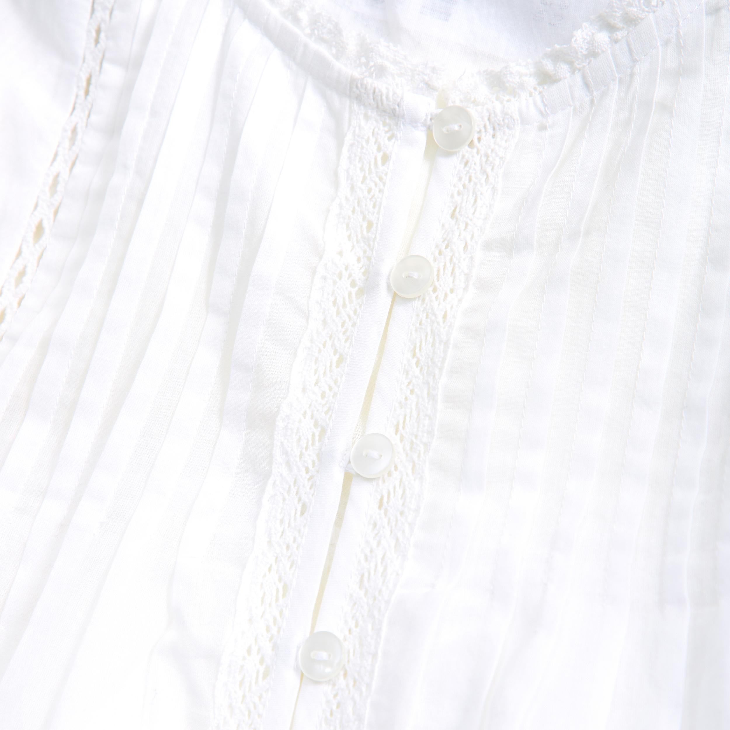 Long-Sleeve Lace-Trim Top Product Image
