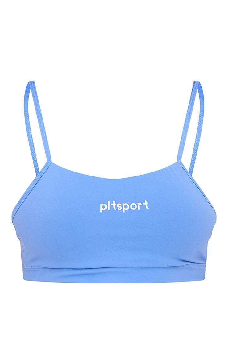 PLT SPORT Blue Sculpt Cami Sports Bra Product Image