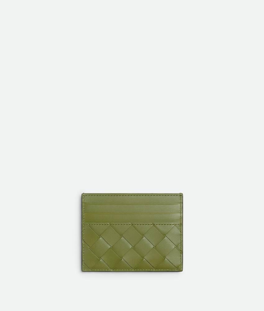 Men's Intrecciato Credit Card Case in Fondant/matcha Product Image