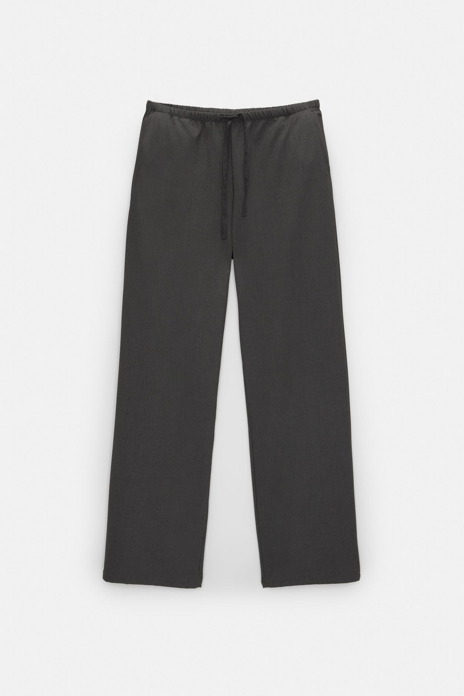 Flowing pants with elastic waistband Product Image