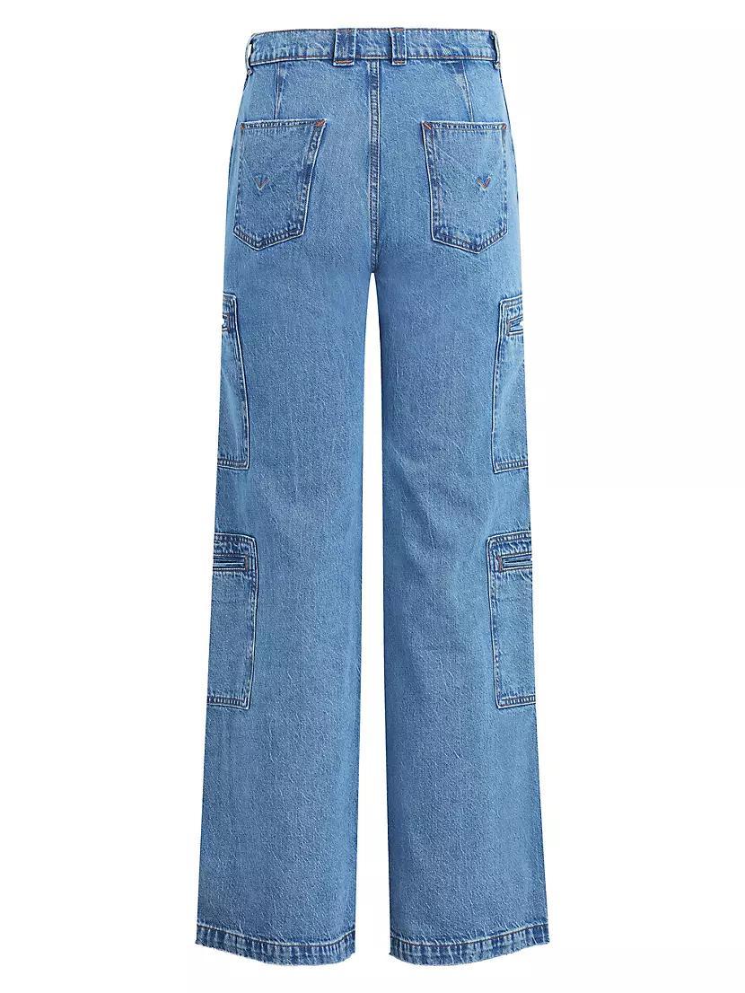 Sandlot High-Rise Straight-Leg Cargo Jeans Product Image