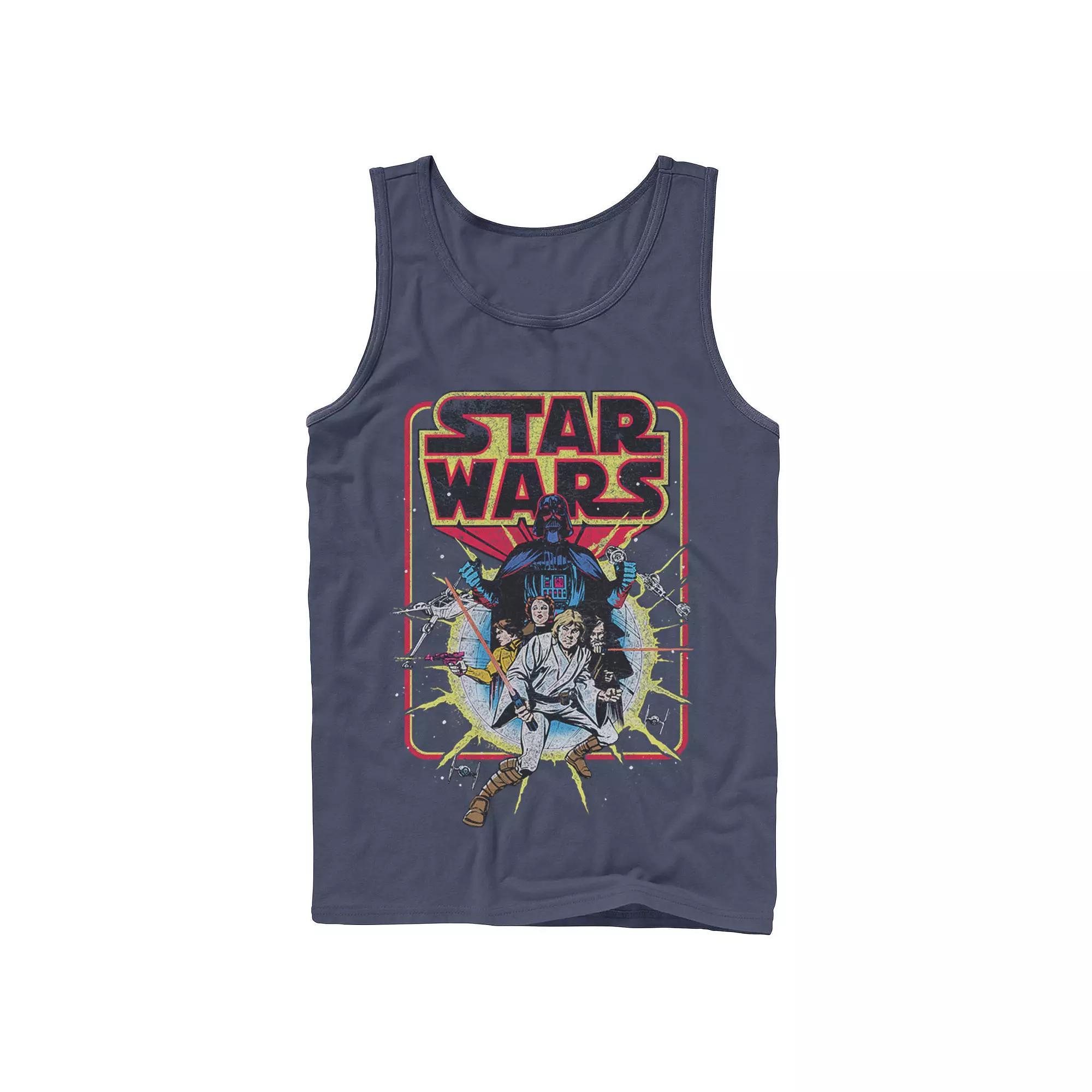Men's Star Wars Classic Vintage Comic Book Cover Tank Top,  Product Image