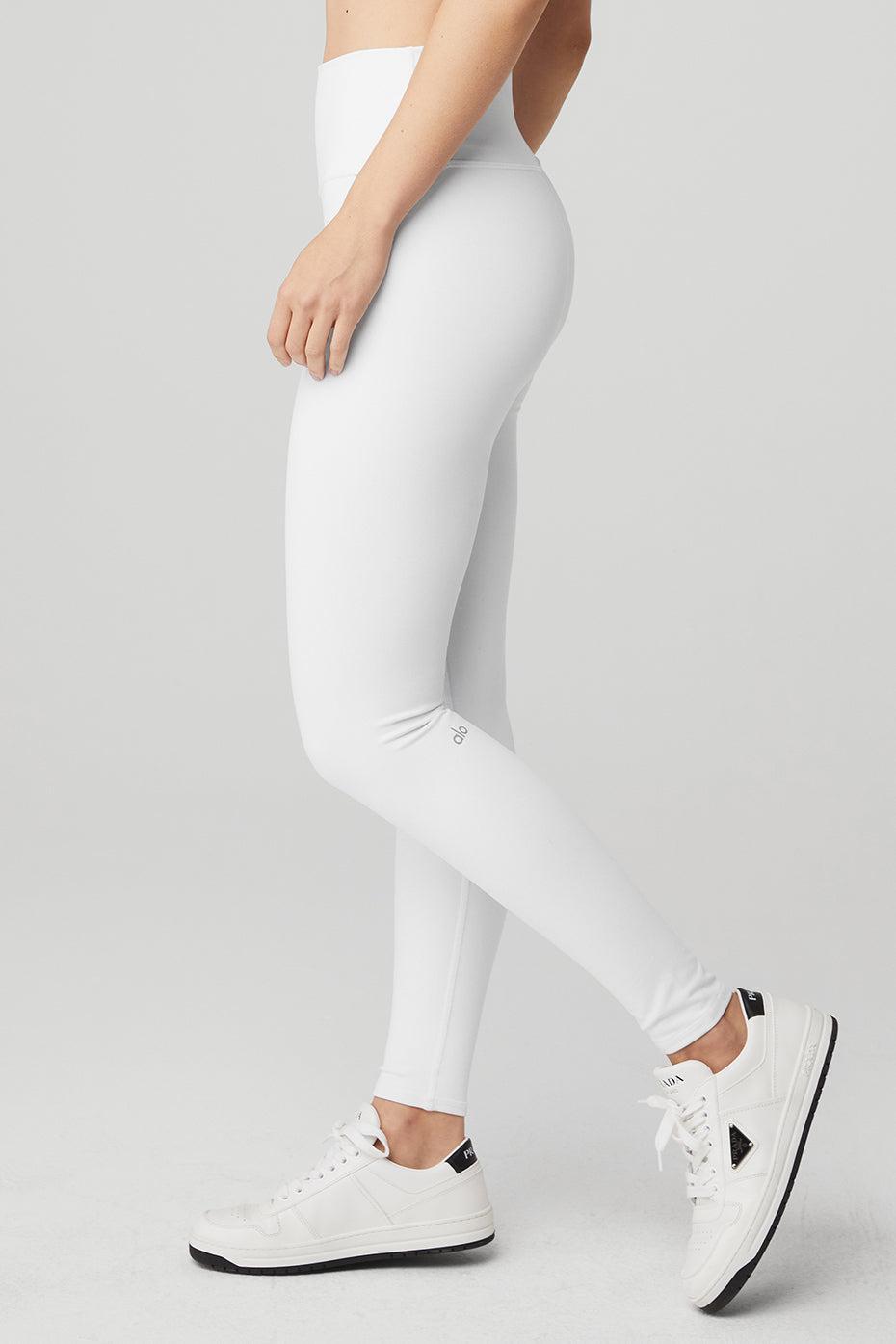 High-Waist Airbrush Legging - White Product Image