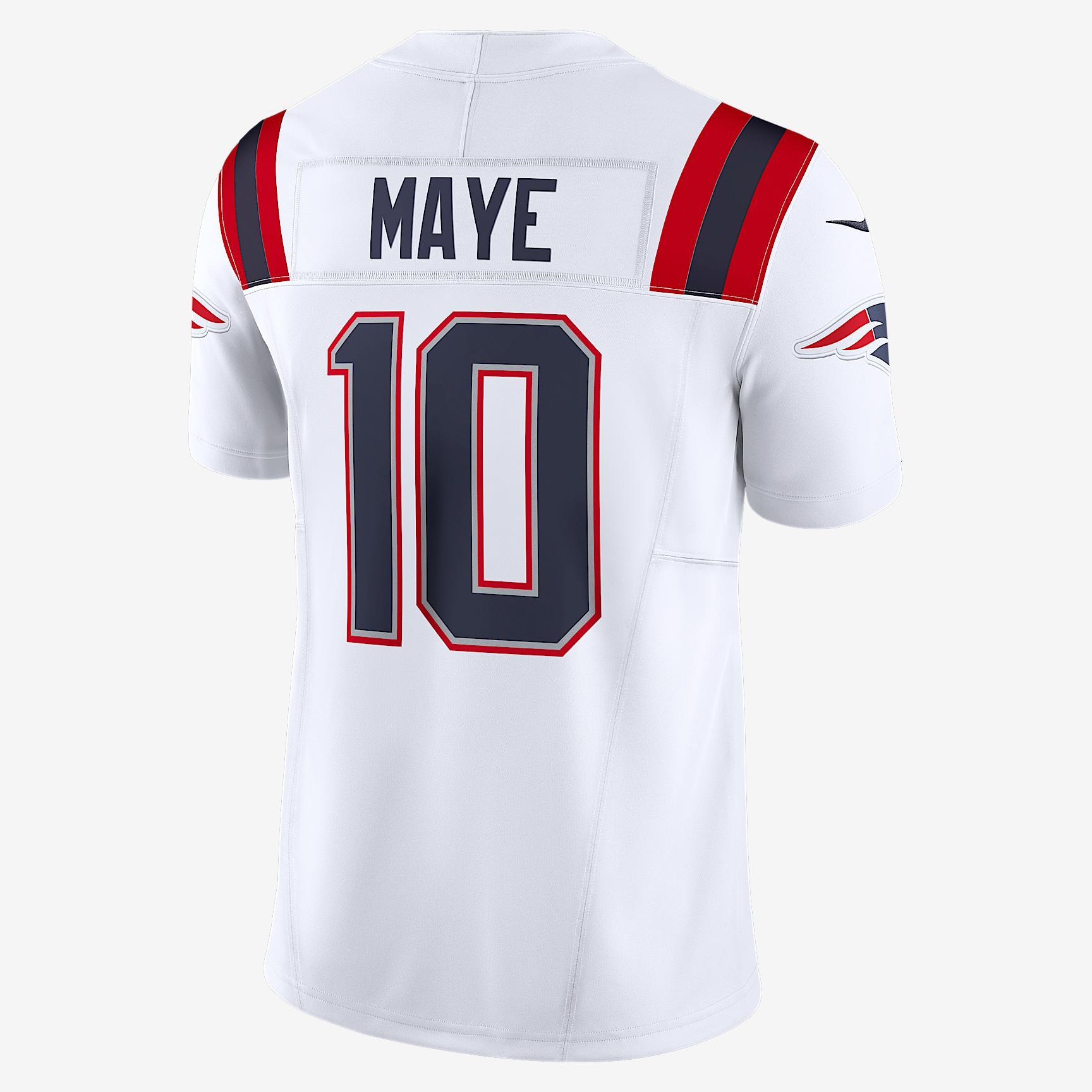 Drake Maye New England Patriots Nike Mens Dri-FIT NFL Limited Jersey | 31NMNPLH8KF-RY6 Product Image