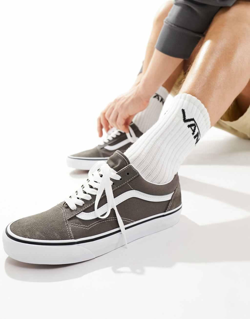 Vans Old Skool color theory sneakers in gray Product Image