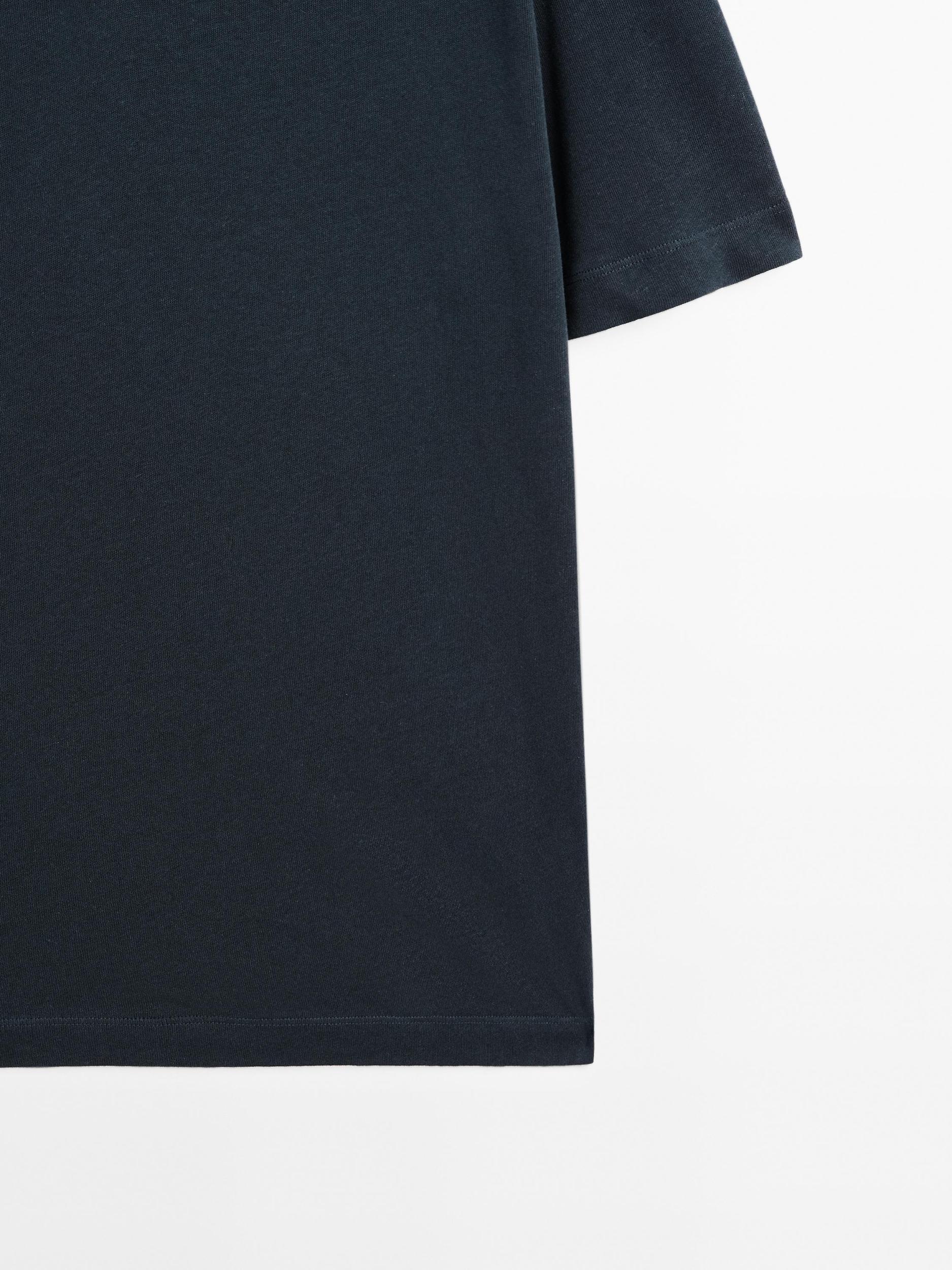 Short sleeve linen blend polo shirt Product Image