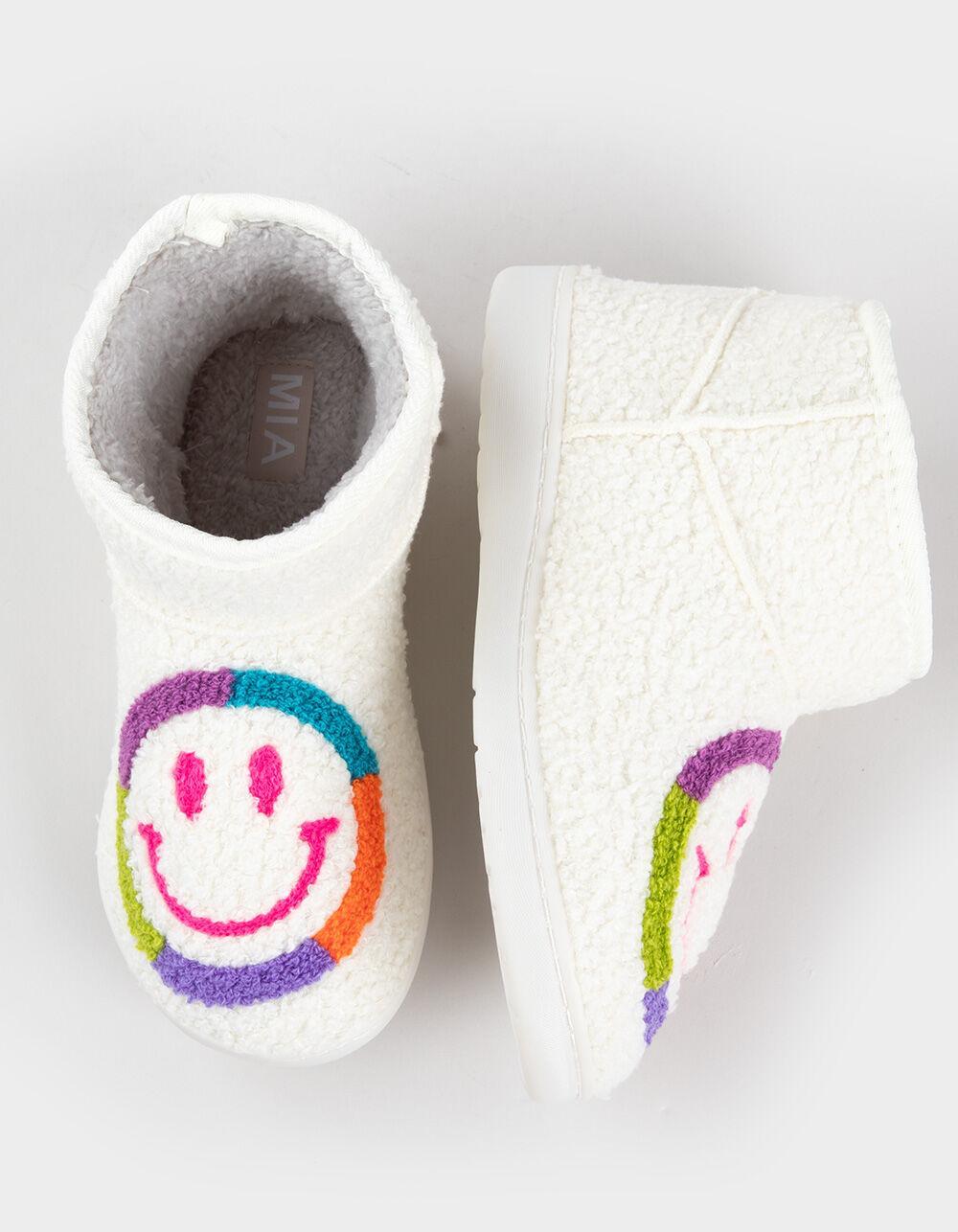 MIA Chill Happy Face Bootie Slippers Product Image