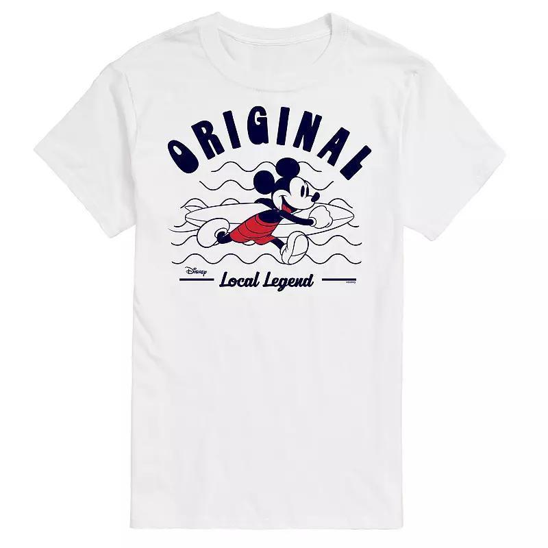 Disney's Mickey Mouse Men's Original Local Legend" Graphic Tee, Size: Medium, White Product Image