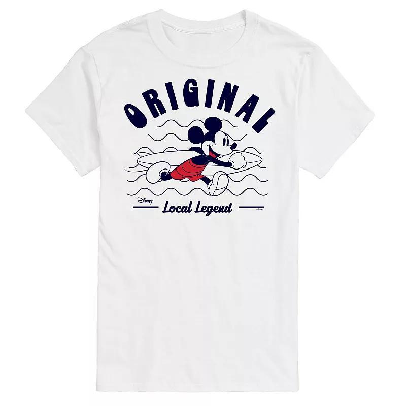 Disney's Mickey Mouse Men's Original Local Legend" Graphic Tee, Size: Medium, White Product Image