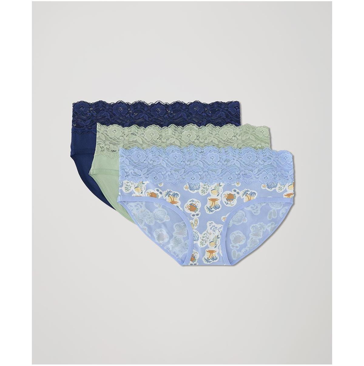 Womens Lace Waist Brief 3-Pack 3XL Product Image