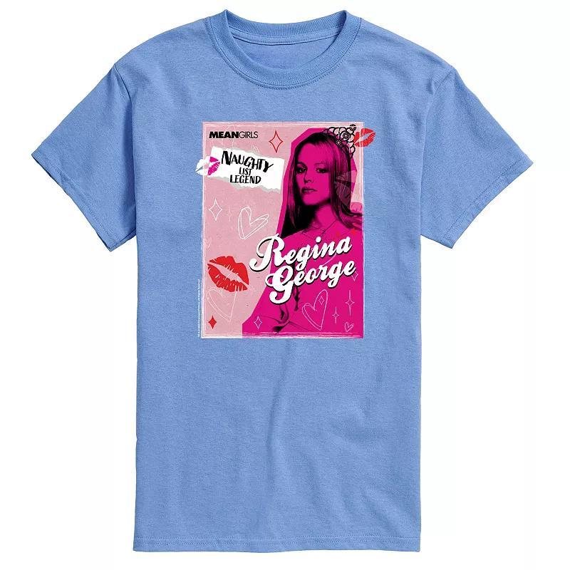 Men's Mean Girls Regina George Naughty List Graphic Tee, Size: XXL, Grey Gray Product Image