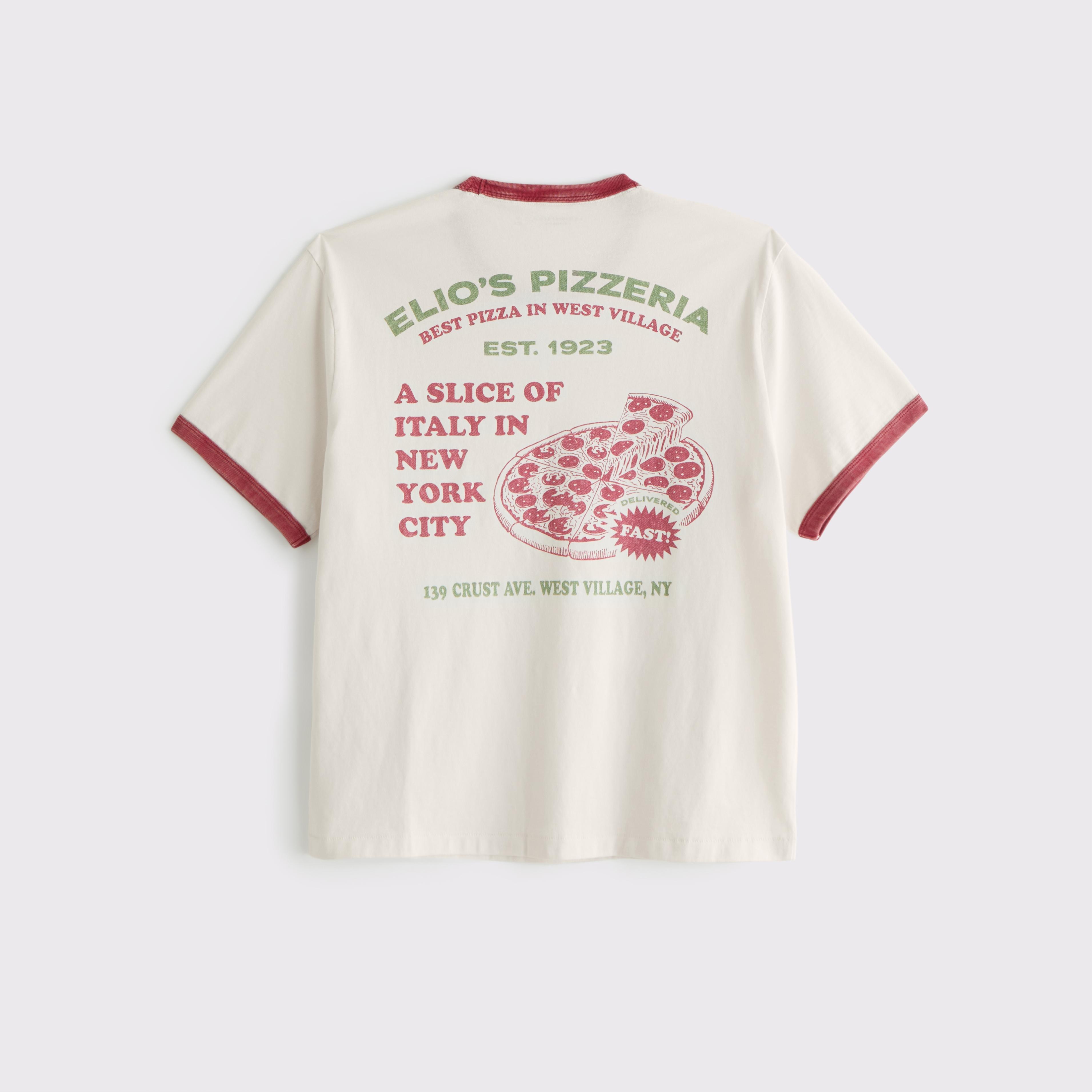 Pizzeria Shrunken Graphic Tee Product Image