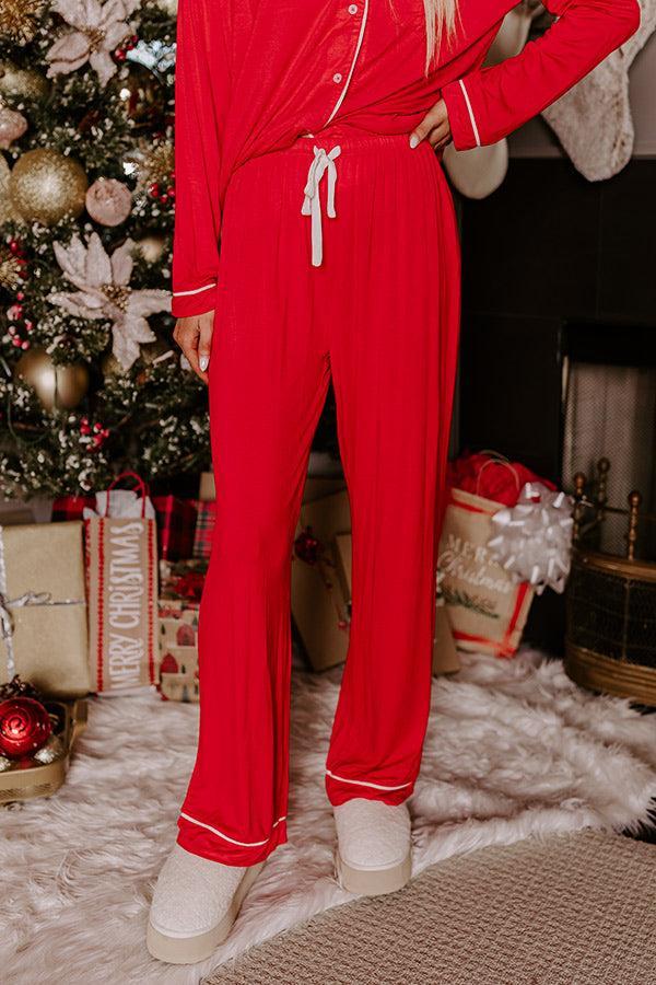 Early Morning Pajama Pants in Red Product Image
