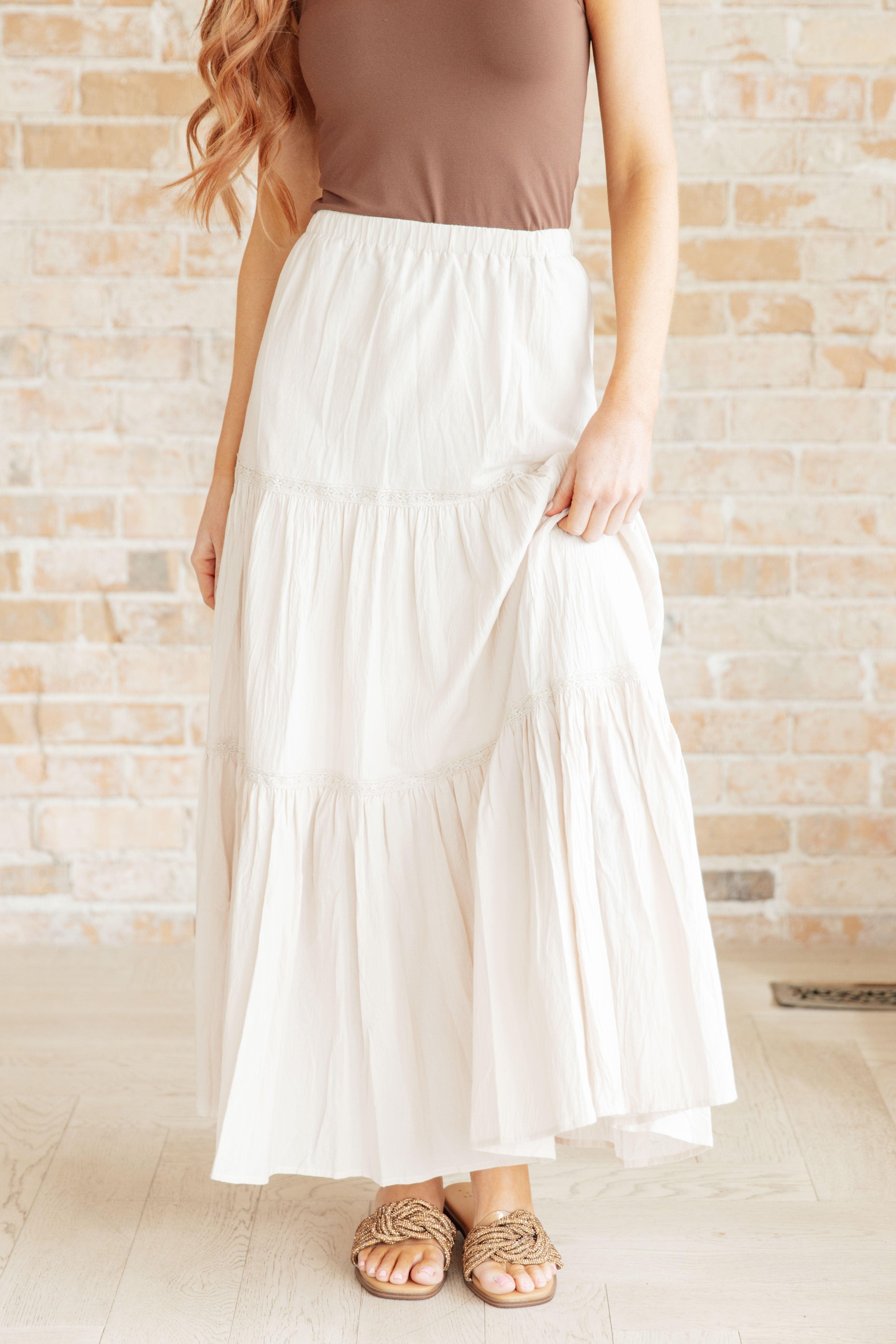 Let It Begin Tiered Maxi Skirt Product Image