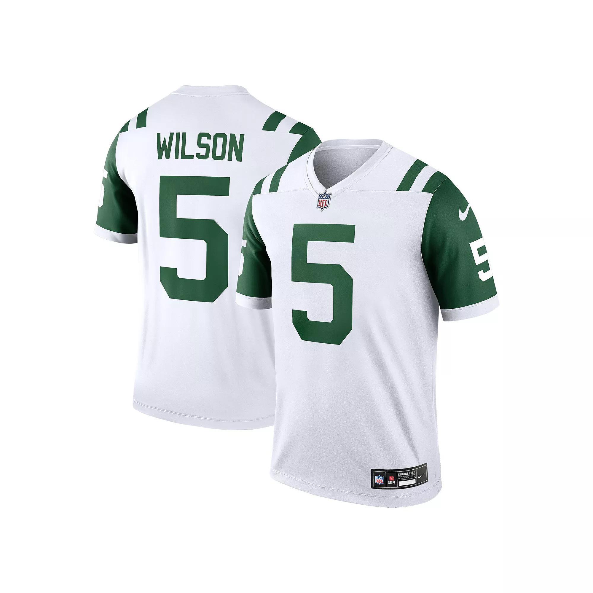Men's Nike Garrett Wilson White New York Jets Alternate Legend Player Performance Top, Size: Small Product Image
