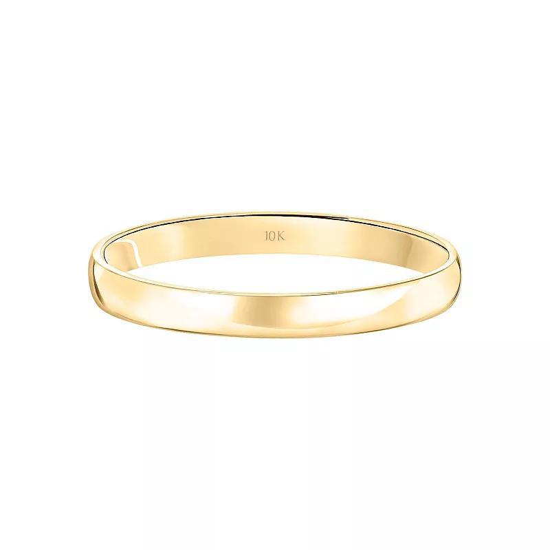 Love Always 10k Gold 3 mm Mens Wedding Band 10k White Gold Product Image