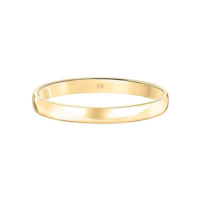 Love Always 10k Gold 3 mm Mens Wedding Band 10k White Gold Product Image