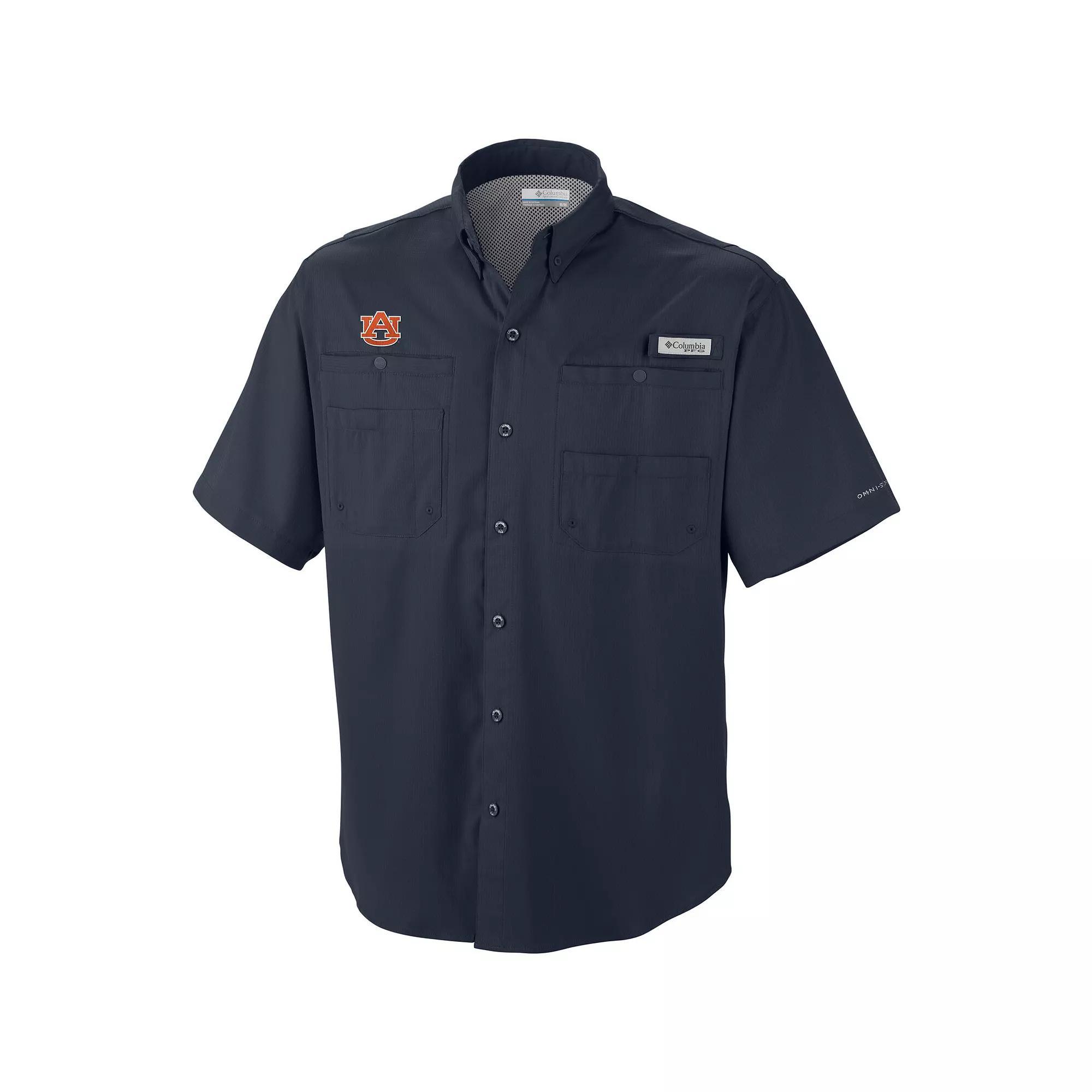 Men's Columbia Navy Auburn Tigers Big & Tall Collegiate Tamiami Button-Down Shirt, Size: 3XB, Blue Product Image