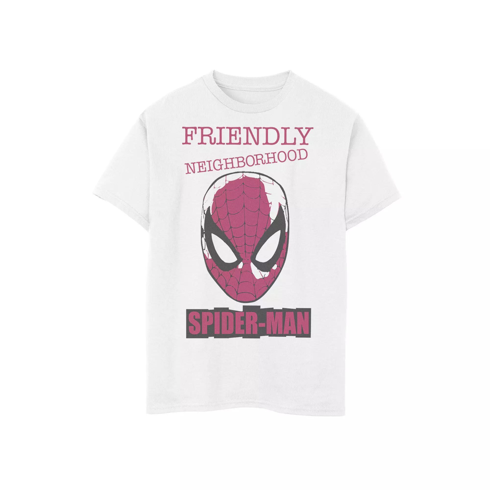 Boys 8-20 Marvel Spider-Man Friendly Neighborhood Front Face Portrait Graphic Tee, Boy's,  Product Image