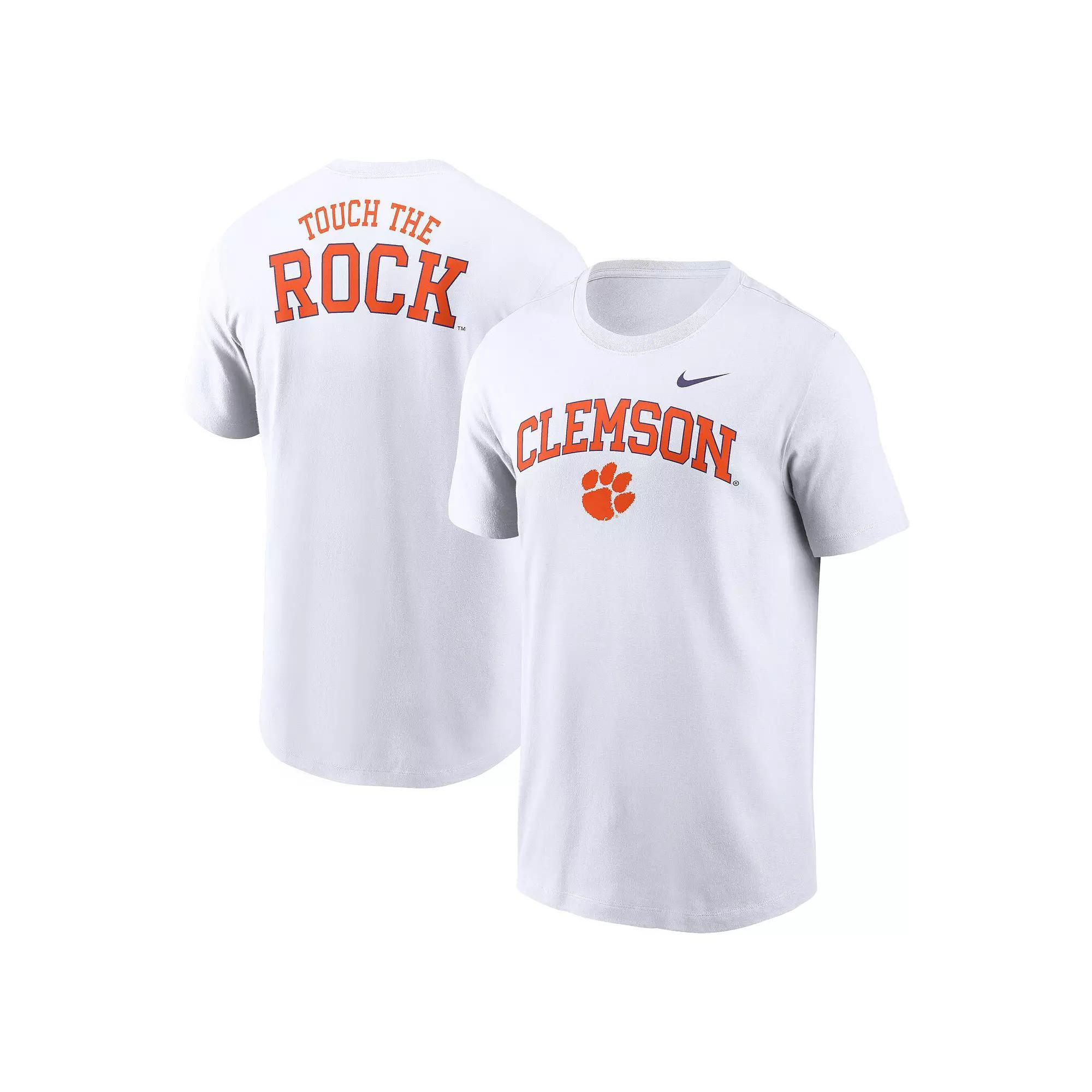 Men's Nike White Clemson Tigers Blitz 2-Hit T-Shirt,  Product Image