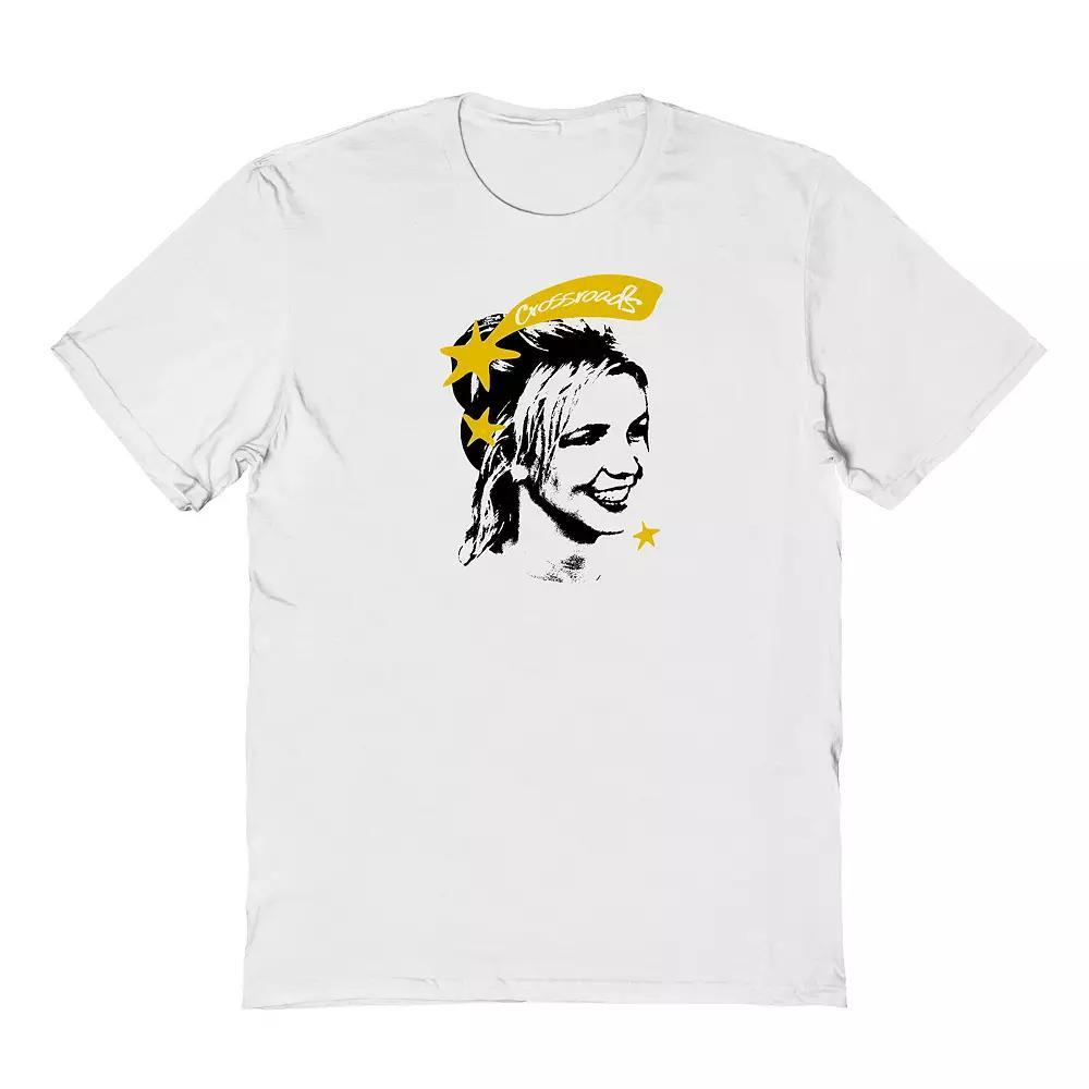 Men's Britney Spears Crossroads Star Graphic Tee, Size: Small, White Product Image