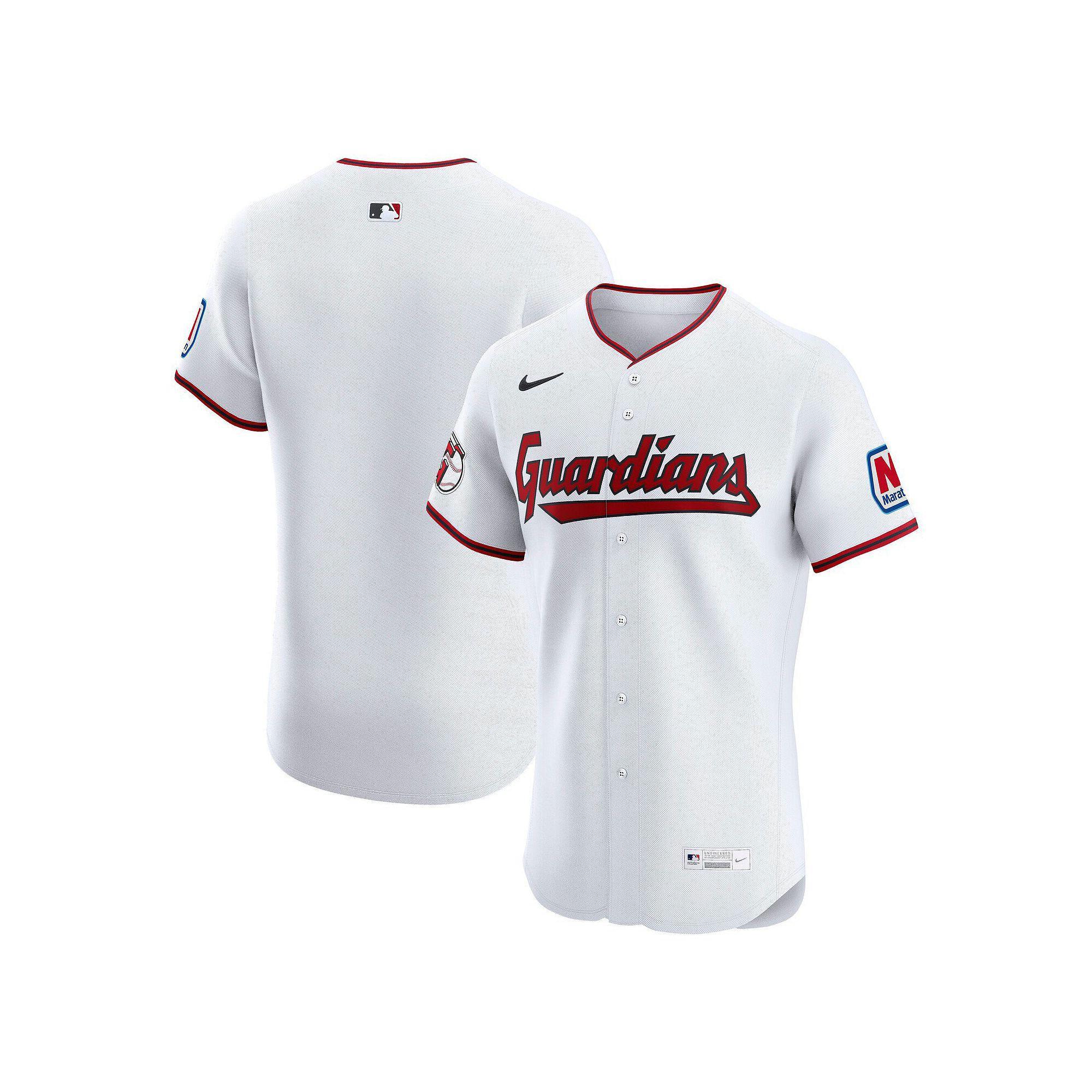Men's Nike White Cleveland Guardians Home Elite Jersey,  Product Image