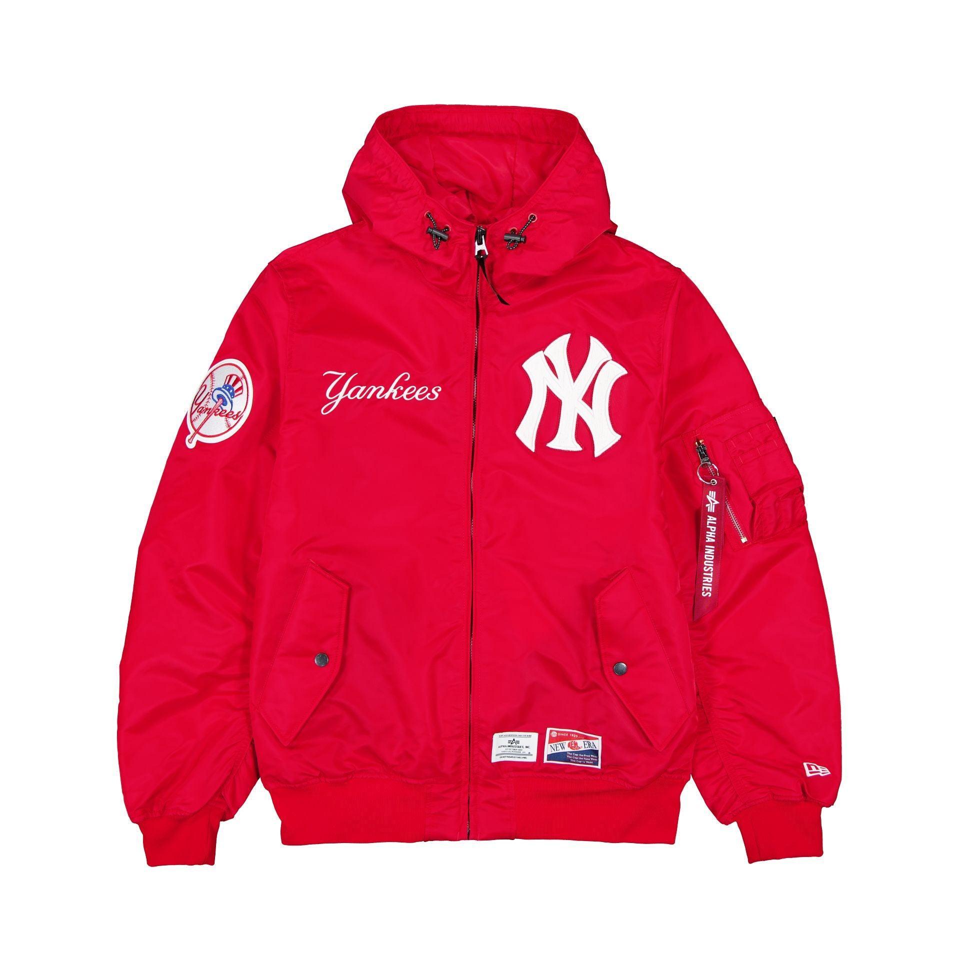 Alpha Industries x New York Yankees L-2B Hooded Bomber Jacket Brown Male Product Image