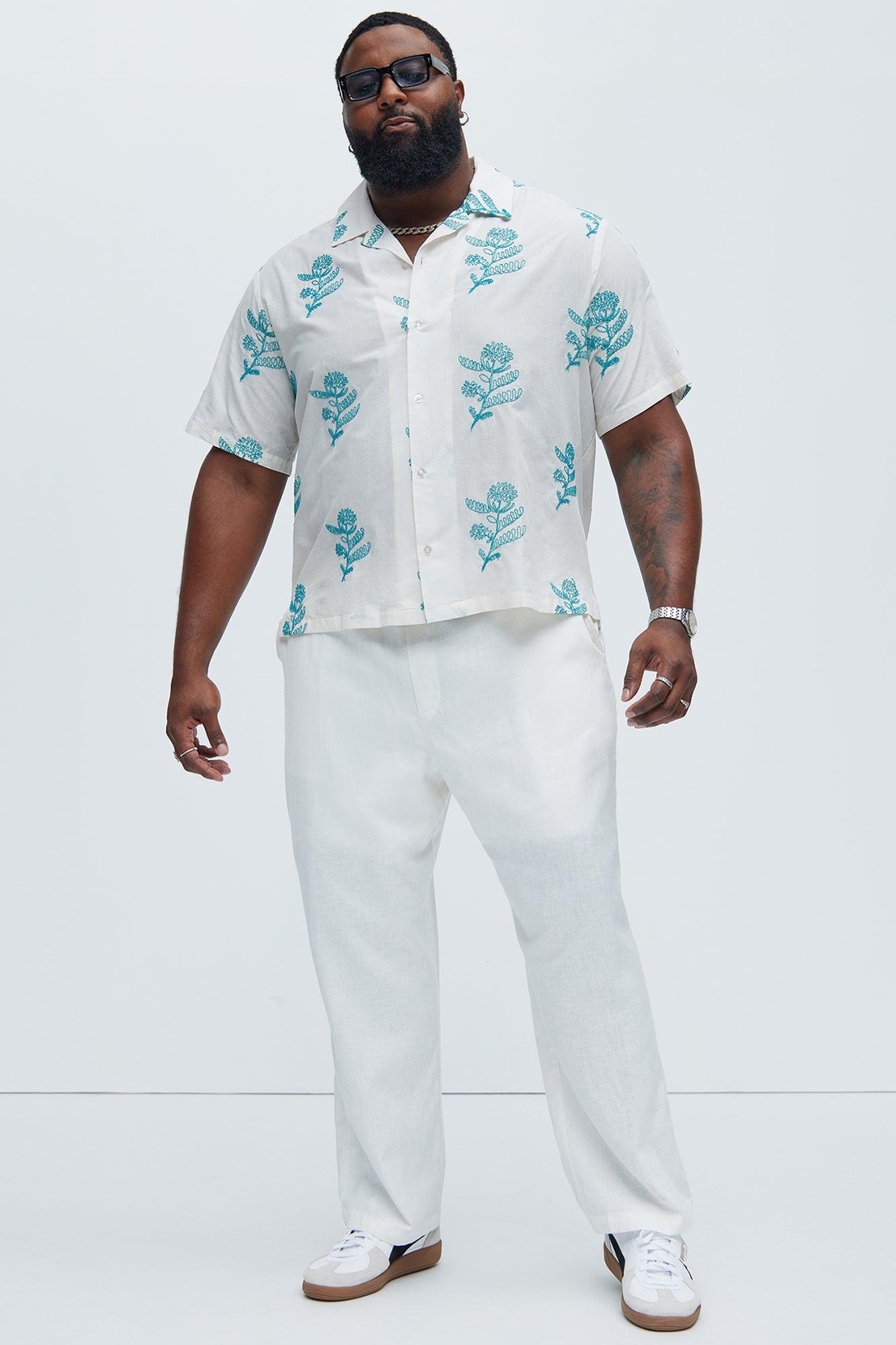 Calder Embroidery Shirt - Cream/combo Product Image