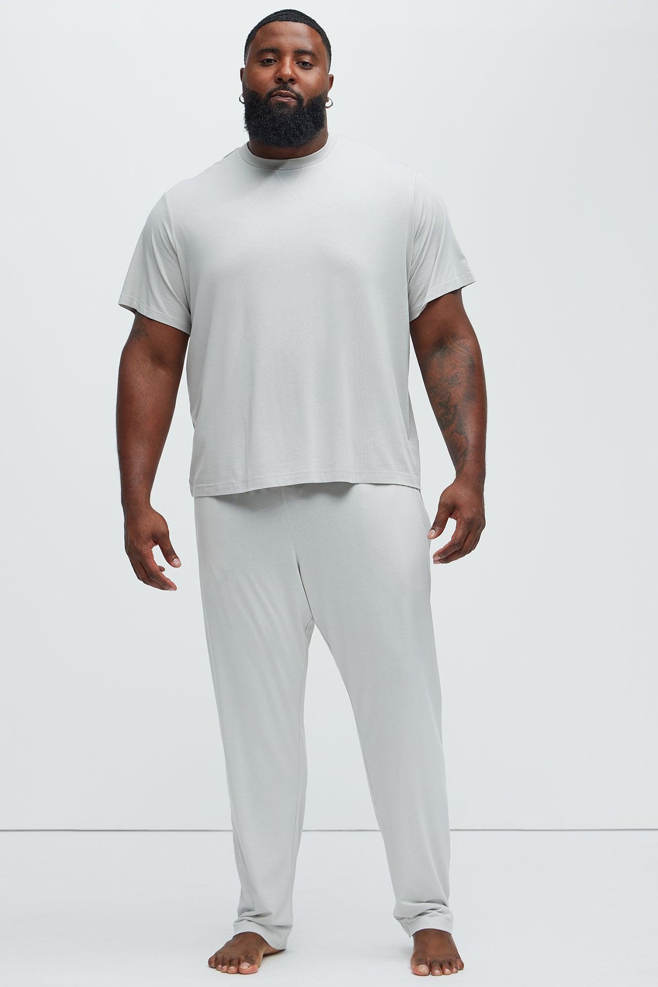 Essential Modal Lounge Short Sleeve Tee - Grey Product Image