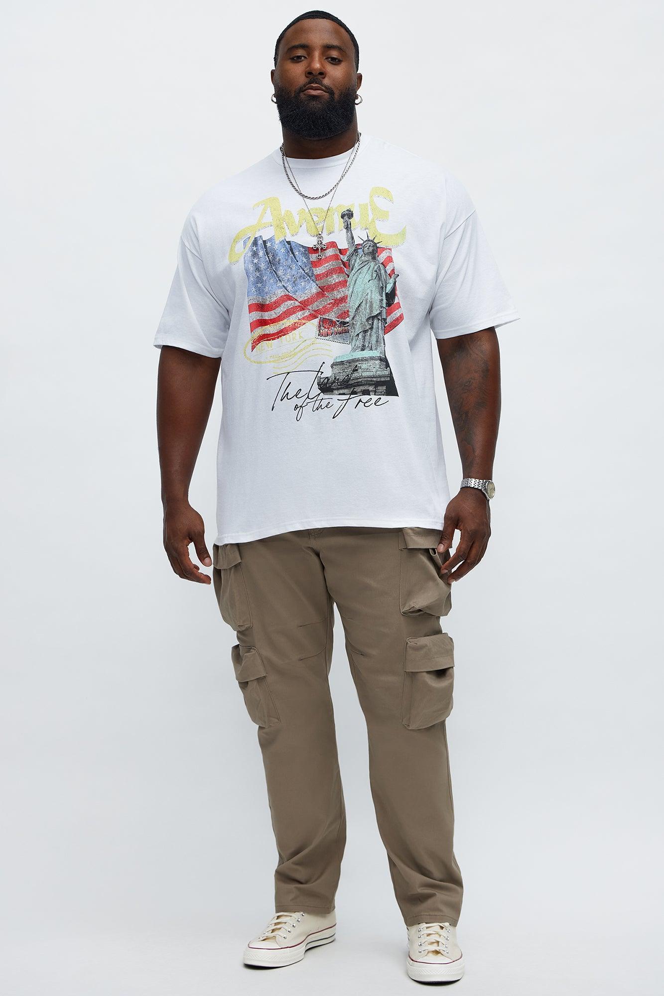 Land Of The Free Short Sleeve Tee - White Male Product Image