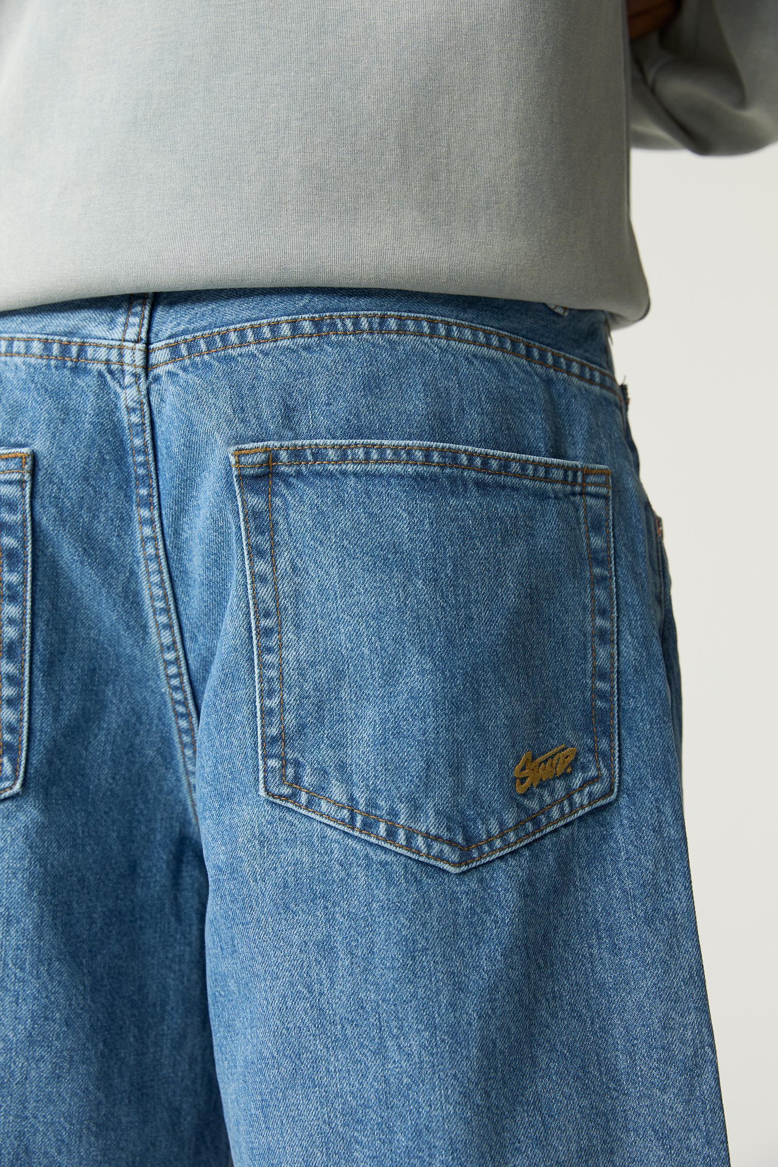 Baggy denim Bermuda shorts Product Image