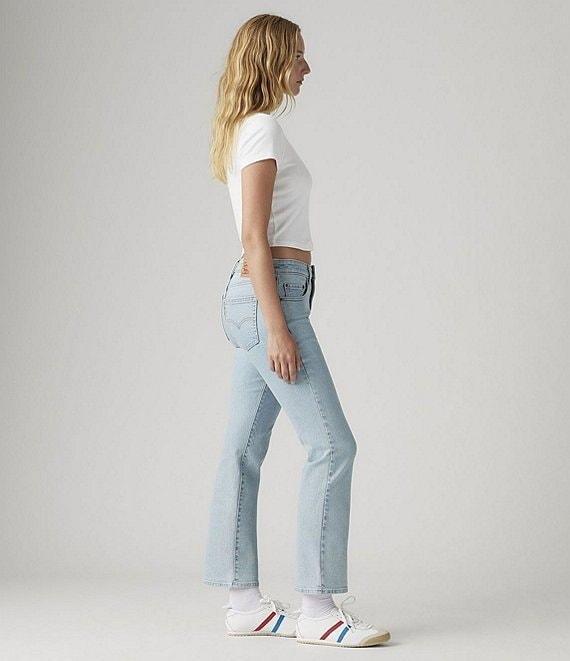 Levi's® 725 High Rise Mid Wash Kick Bootcut Ankle Jeans Product Image