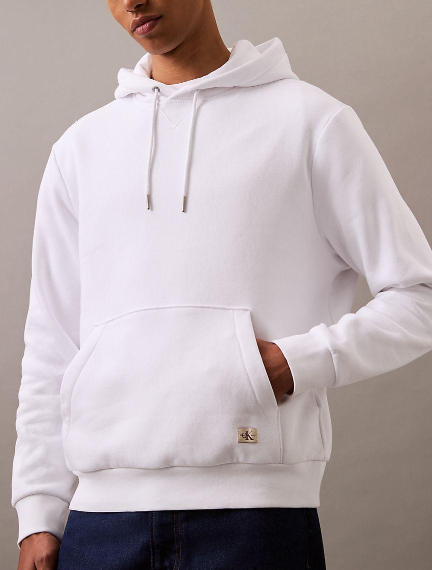 Monogram Logo Patch Fleece Hoodie Product Image