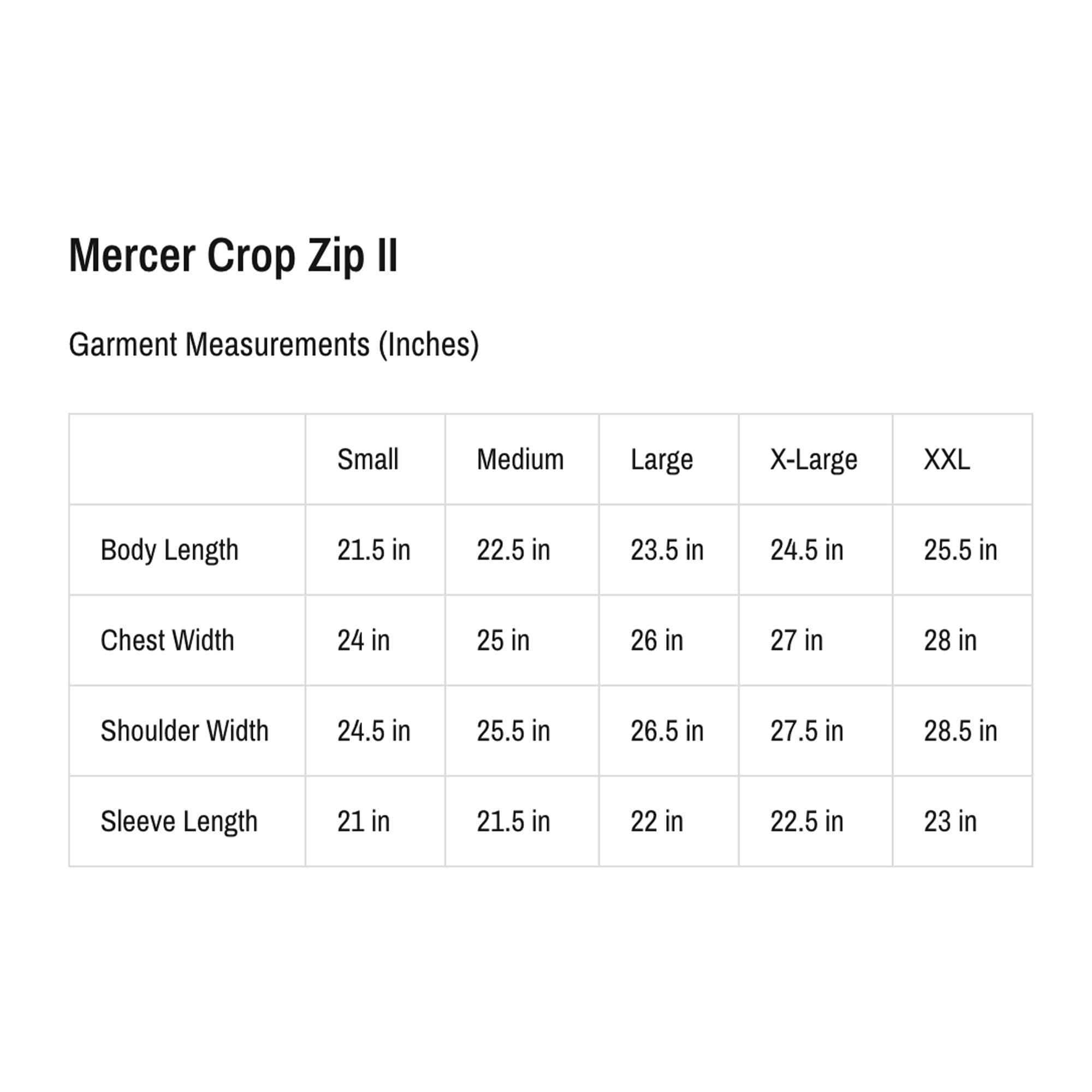 The Mercer Crop Zip II Male Product Image