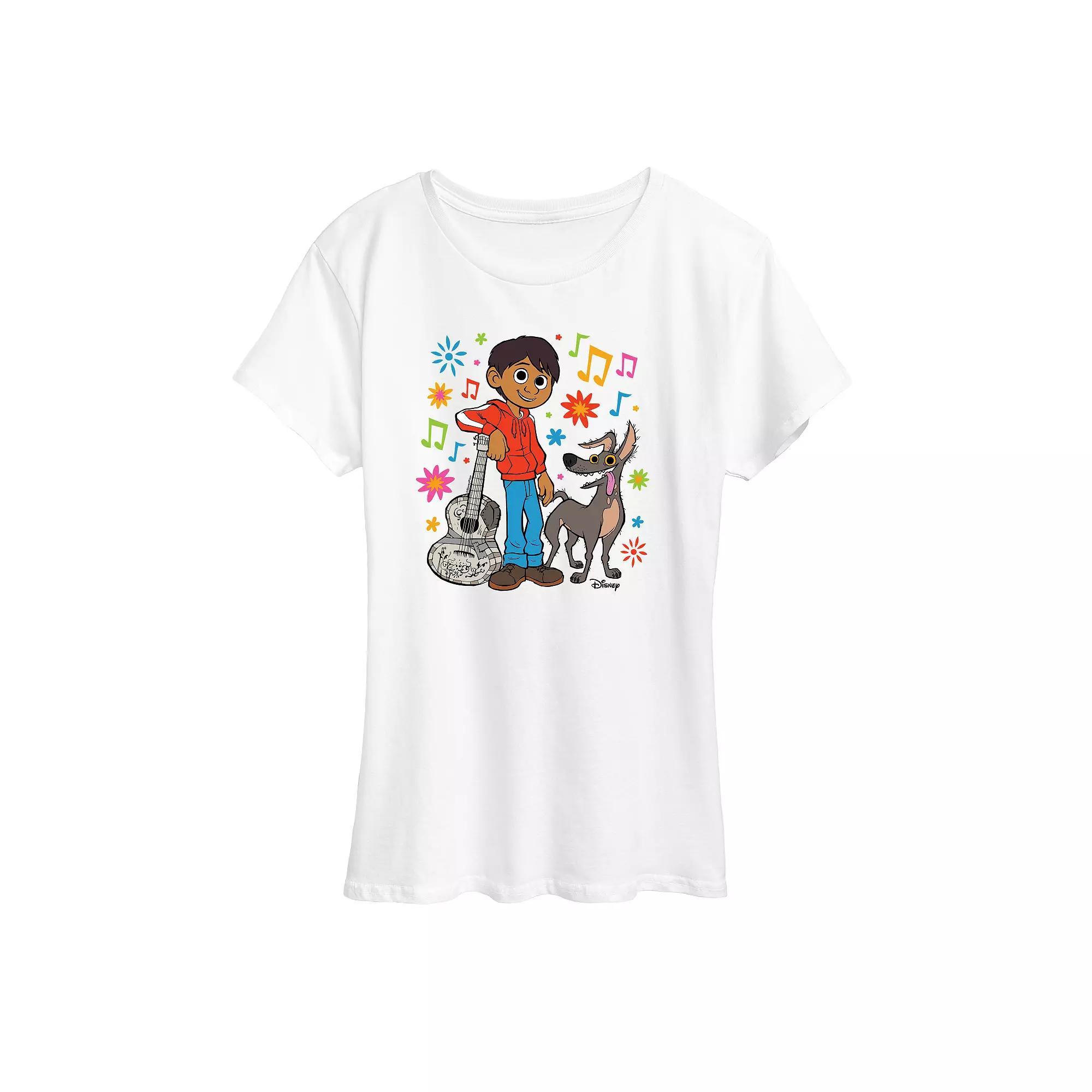 Disney's Coco Miguel & Dante Women's Graphic Tee, Girl's, Size: Small, White Product Image