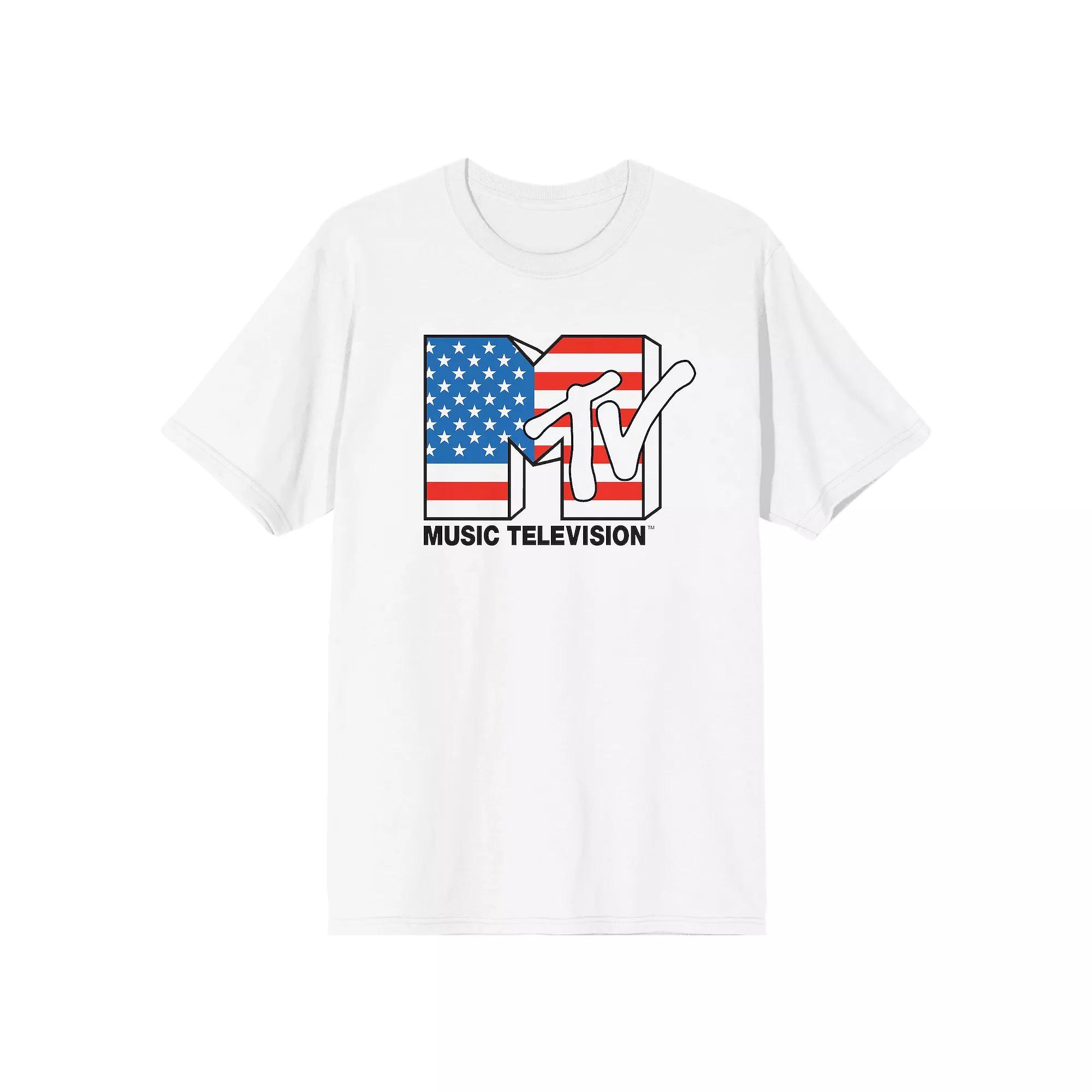 Men's MTV American Flag Tee,  Product Image