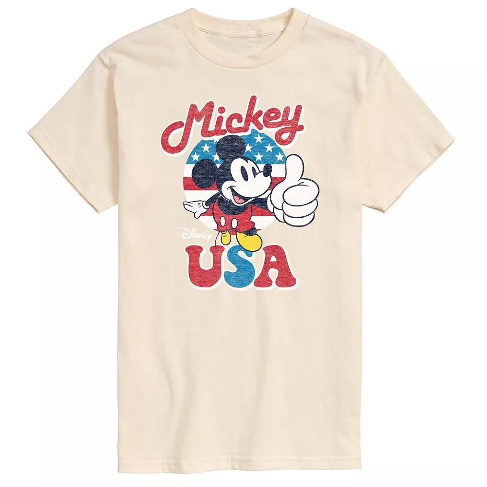 Disney's Mickey Mouse Big & Tall USA Graphic Tee, Men's, Size: 3XB, Black Product Image