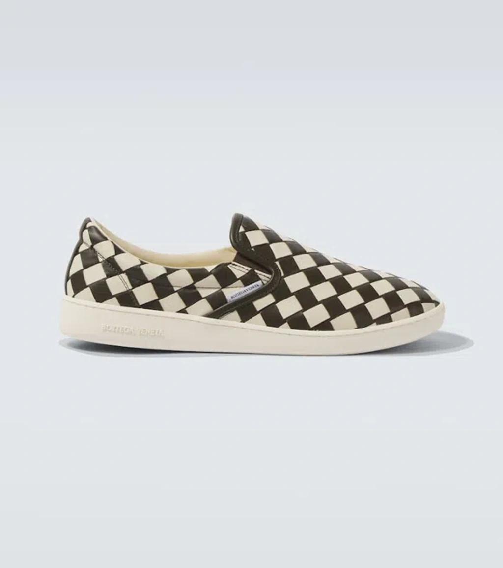 BOTTEGA VENETA Sawyer Intrecciato Leather Slip-on Sneakers In Multicolor Product Image