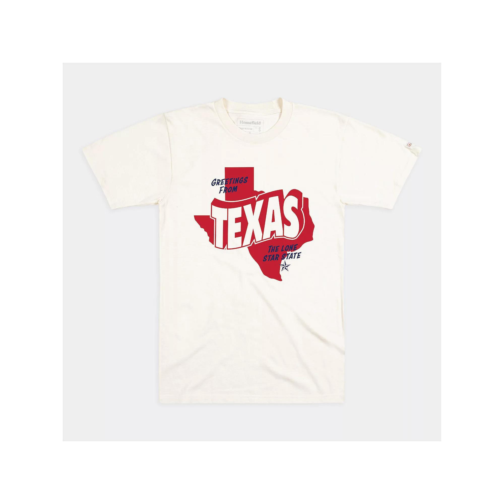 Men's Homefield Greetings from Texas Tourist Shirt, Size: XL, Ivory Product Image