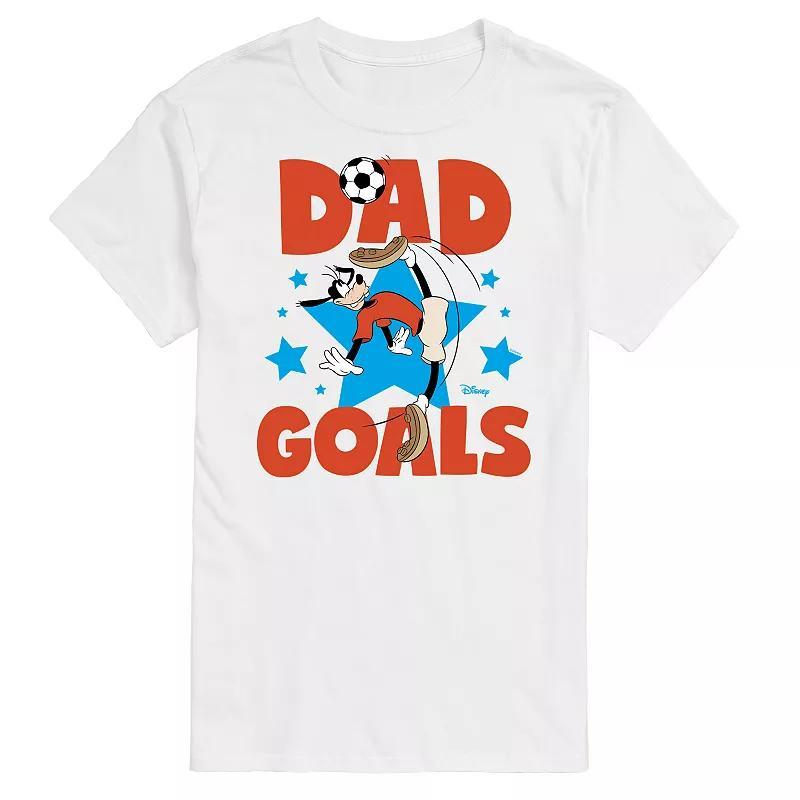 Disney's Goofy Big & Tall Dad Goals Graphic Tee, Men's, Size: 3XB, White Product Image