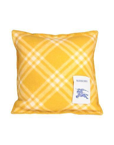 BURBERRY Pillow Or Pillow Case Ocher Size - Wool In Yellow Product Image