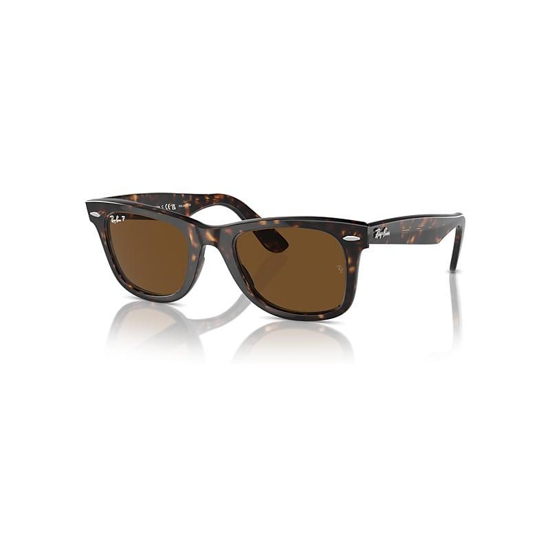 Ray-Ban Original Wayfarer Classic Sunglasses Frame Brown Lenses Polarized Product Image