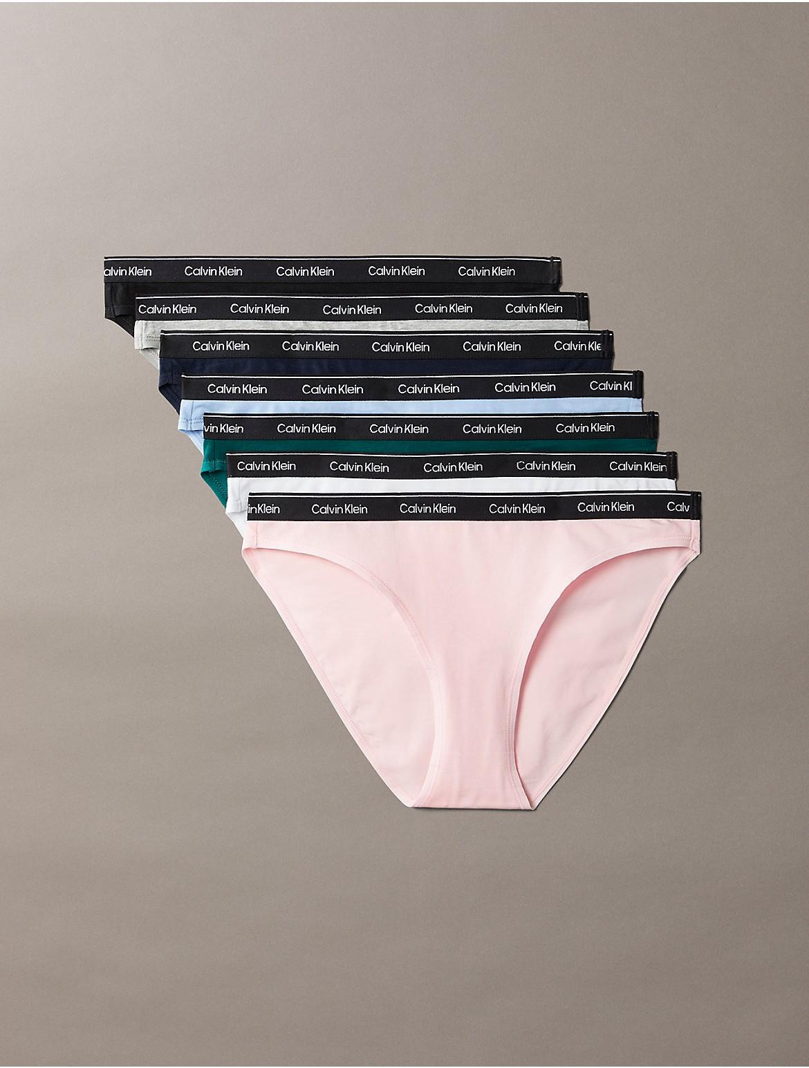 Calvin Klein Womens Modern Logo 7-Pack Bikini - Multi Product Image