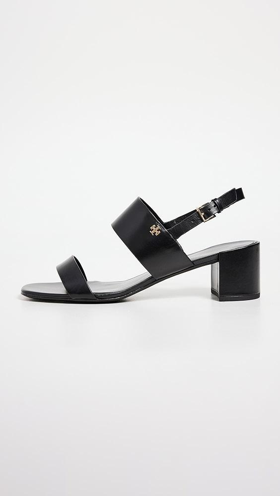 Tory Burch Double T Heel Sandals 50mm | Shopbop Product Image