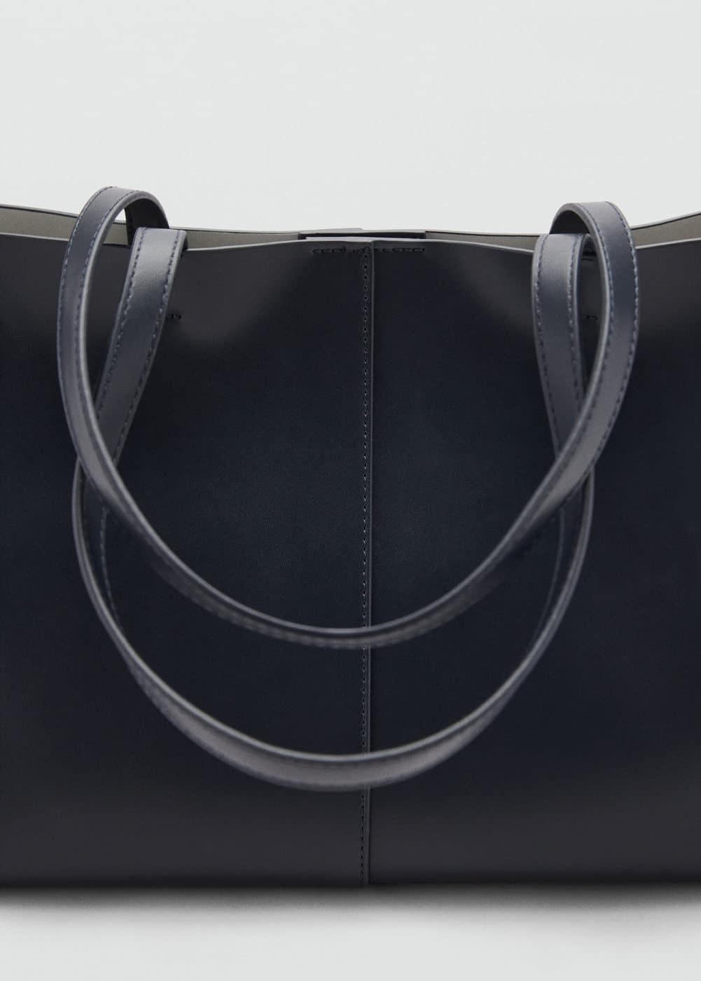 Leather-effect shopper bag - Women | MANGO USA Product Image