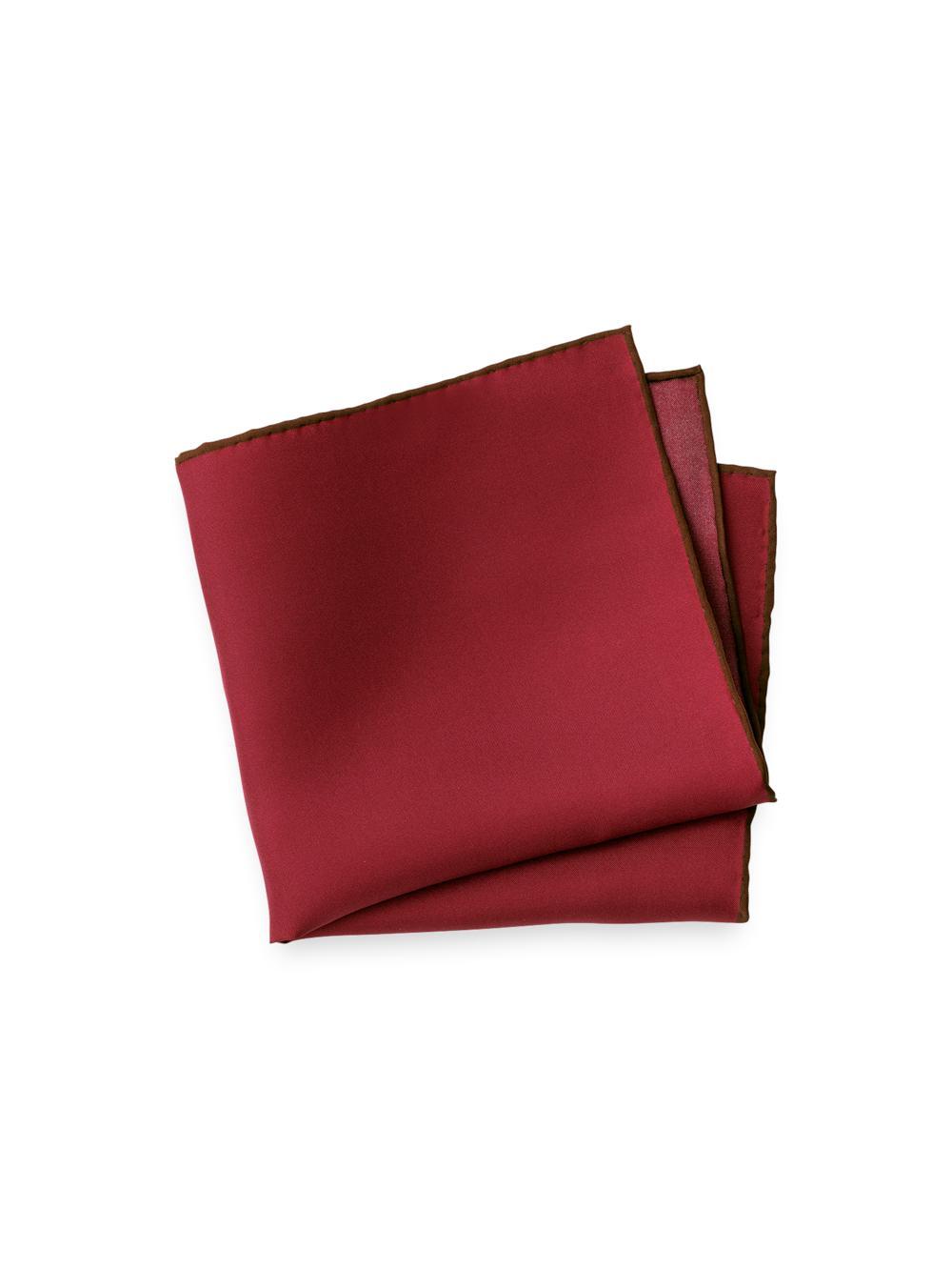 Solid Silk Pocket Square - White Product Image