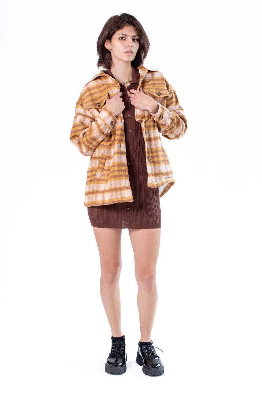 Clay Heavy Plaid Jacket Product Image