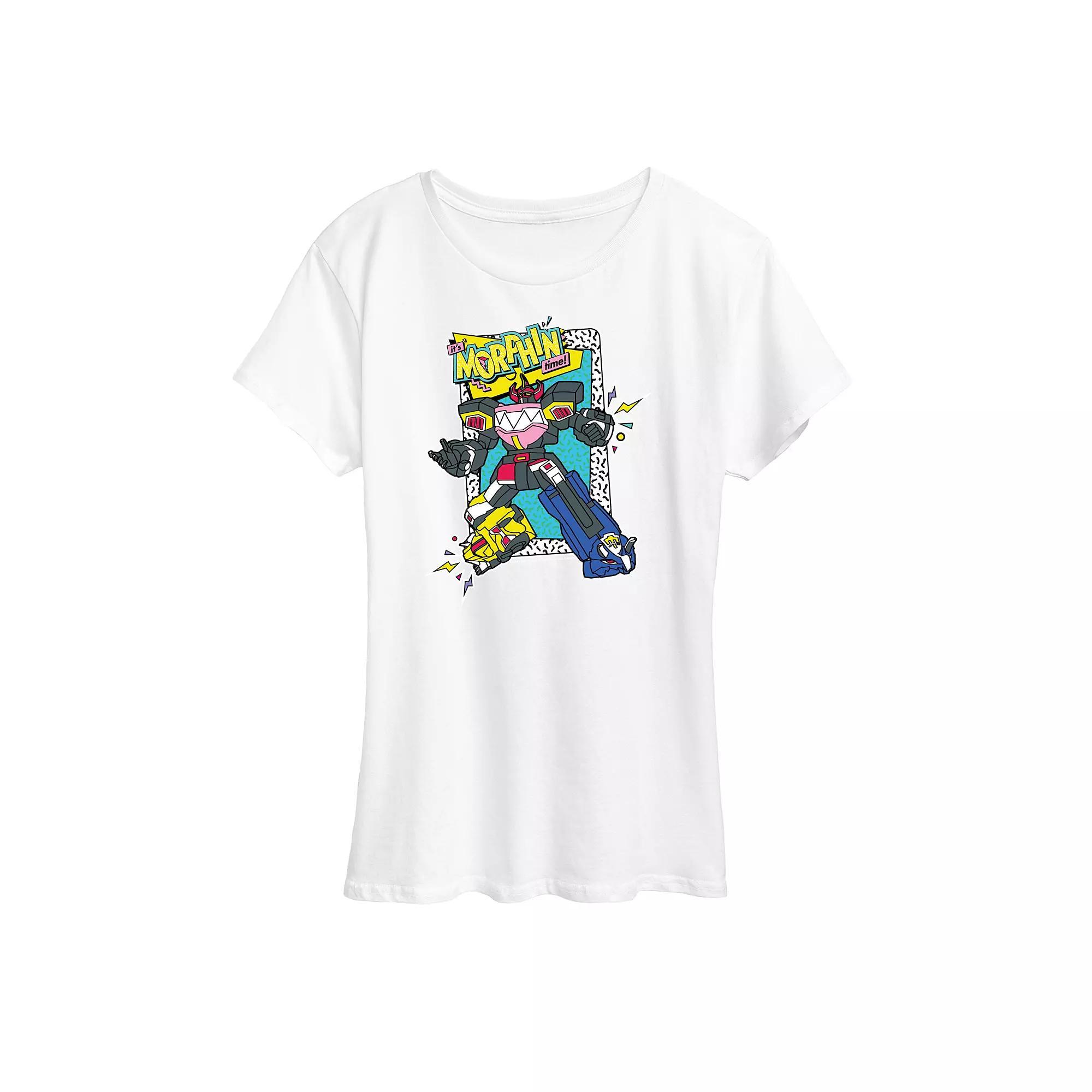 Women's Power Rangers It's Morphin' Time Graphic Tee, Size: XXL, White Product Image