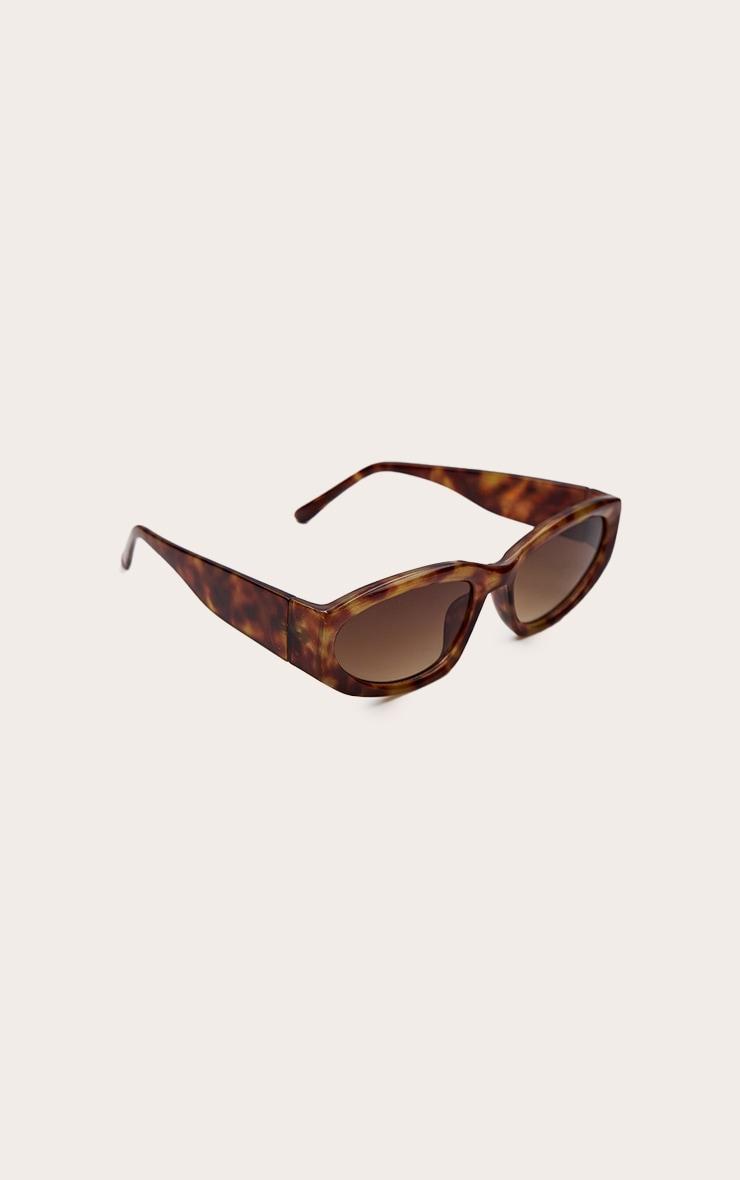 Tortoiseshell Chunky Angled Sunglasses Product Image