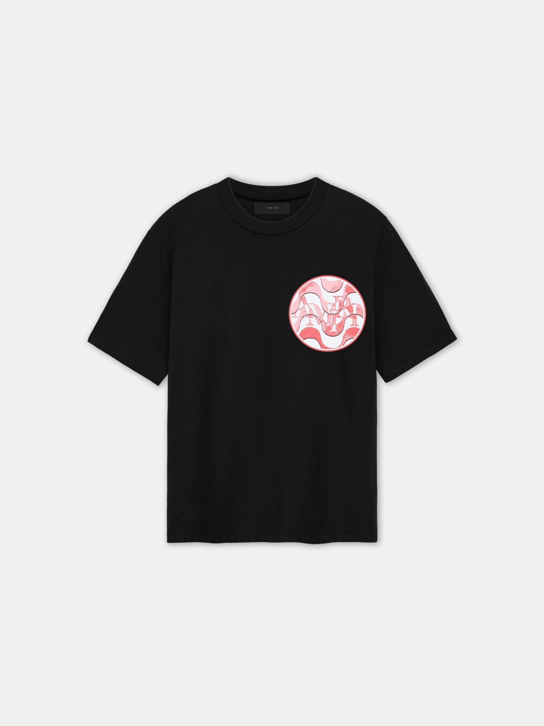 AMIRI STAGGERED WAVE TEE - Black Red Male Product Image